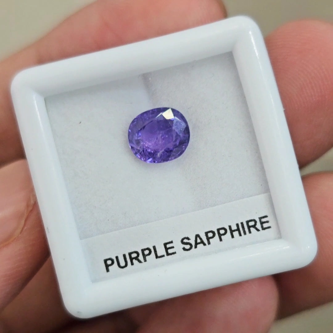 Box Of Natural Unheated Burma Sapphire | 7x6mm | Oval