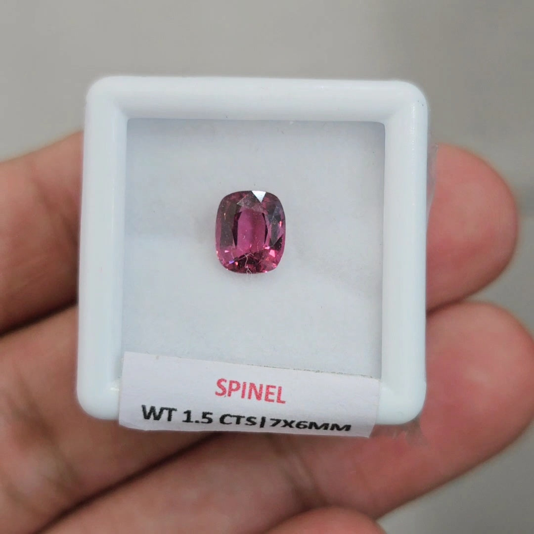 Box Of Natural Burma Spinel Faceted | 7x6mm | Rectangle
