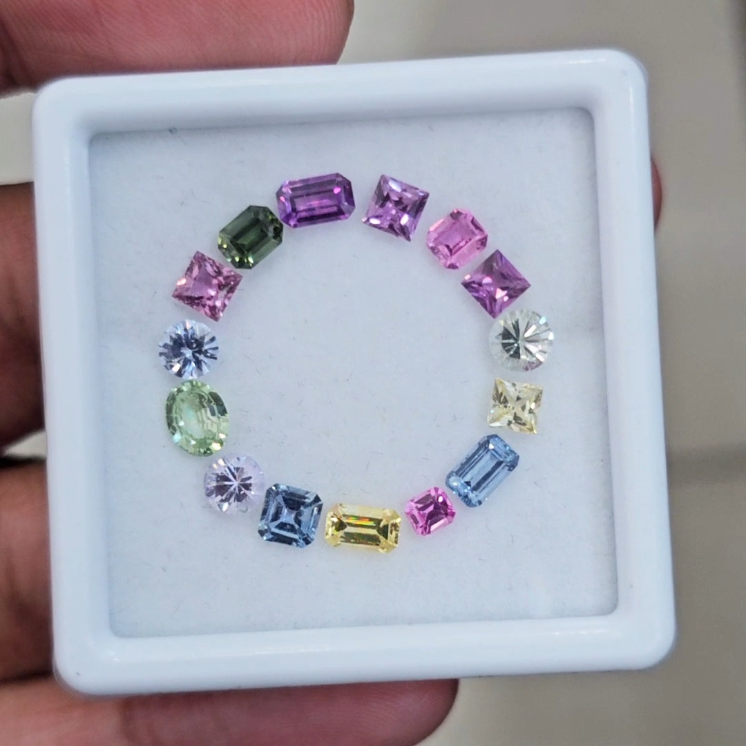 Box Of Natural Madagascar Unheated Sapphire | 3-5mm | Mix