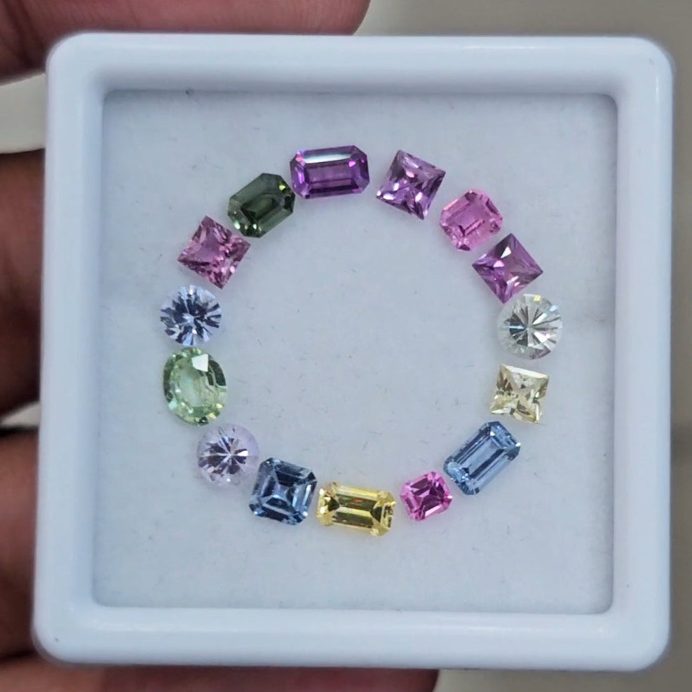 Box Of Natural Madagascar Unheated Sapphire | 3-5mm | Mix