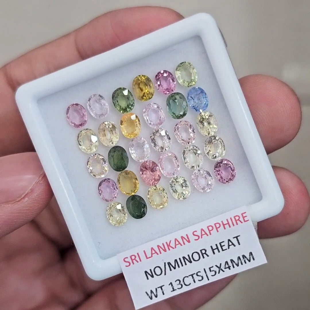 13Cts Natural Sri Lanka Sapphire | 5x4mm | Oval | Srilanka