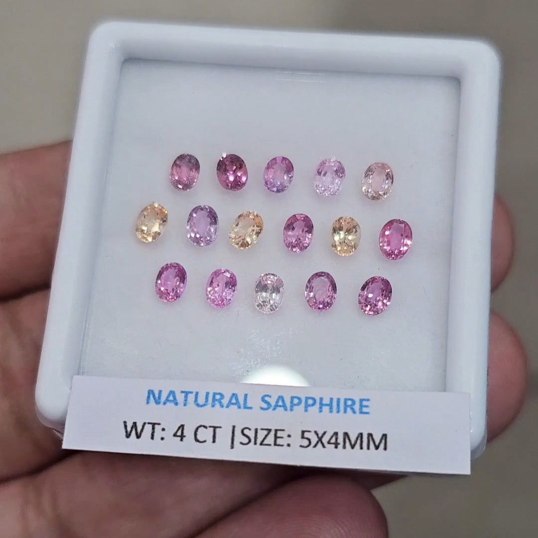 4Cts Natural Sri Lanka Sapphire | 5x4mm | Oval | Srilanka