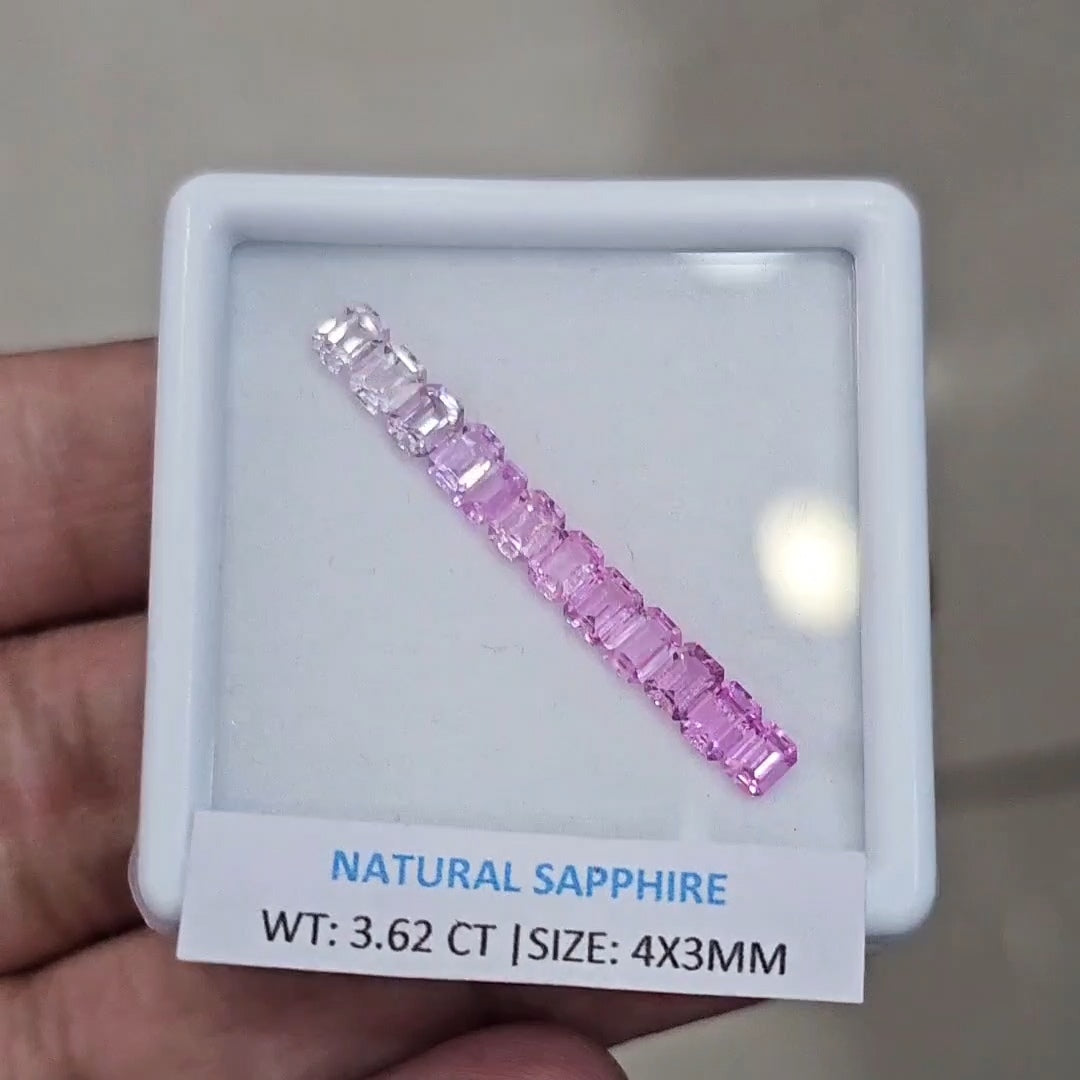 2.62Cts Natural Madagascar Sapphire | 4x3mm | Rectangle