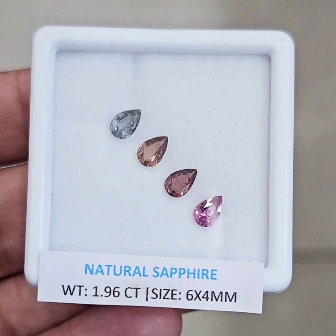 1.96Cts Natural Madagascar Sapphire | 6x4mm | Pear