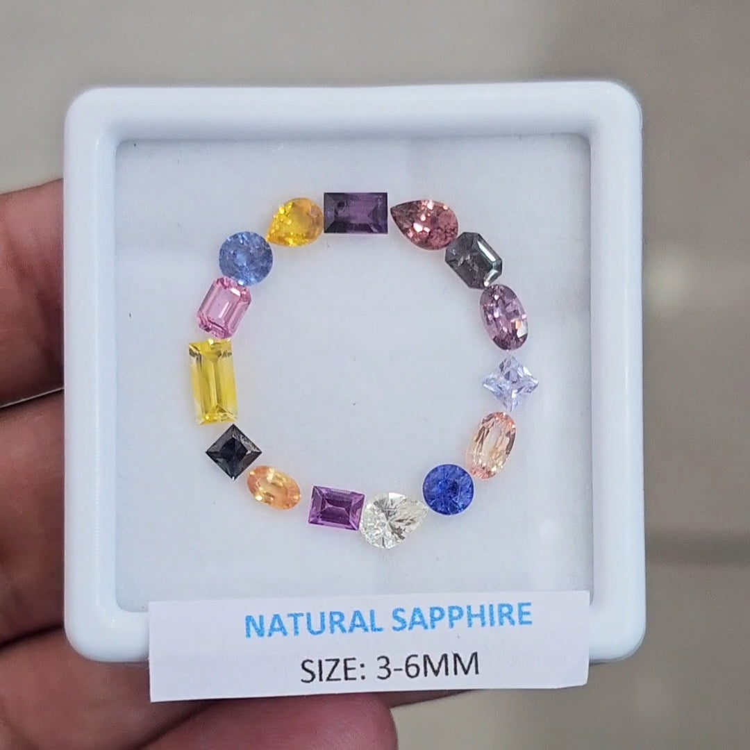 4.7Cts Natural Madagascar Sapphire | 3-6mm | Mix
