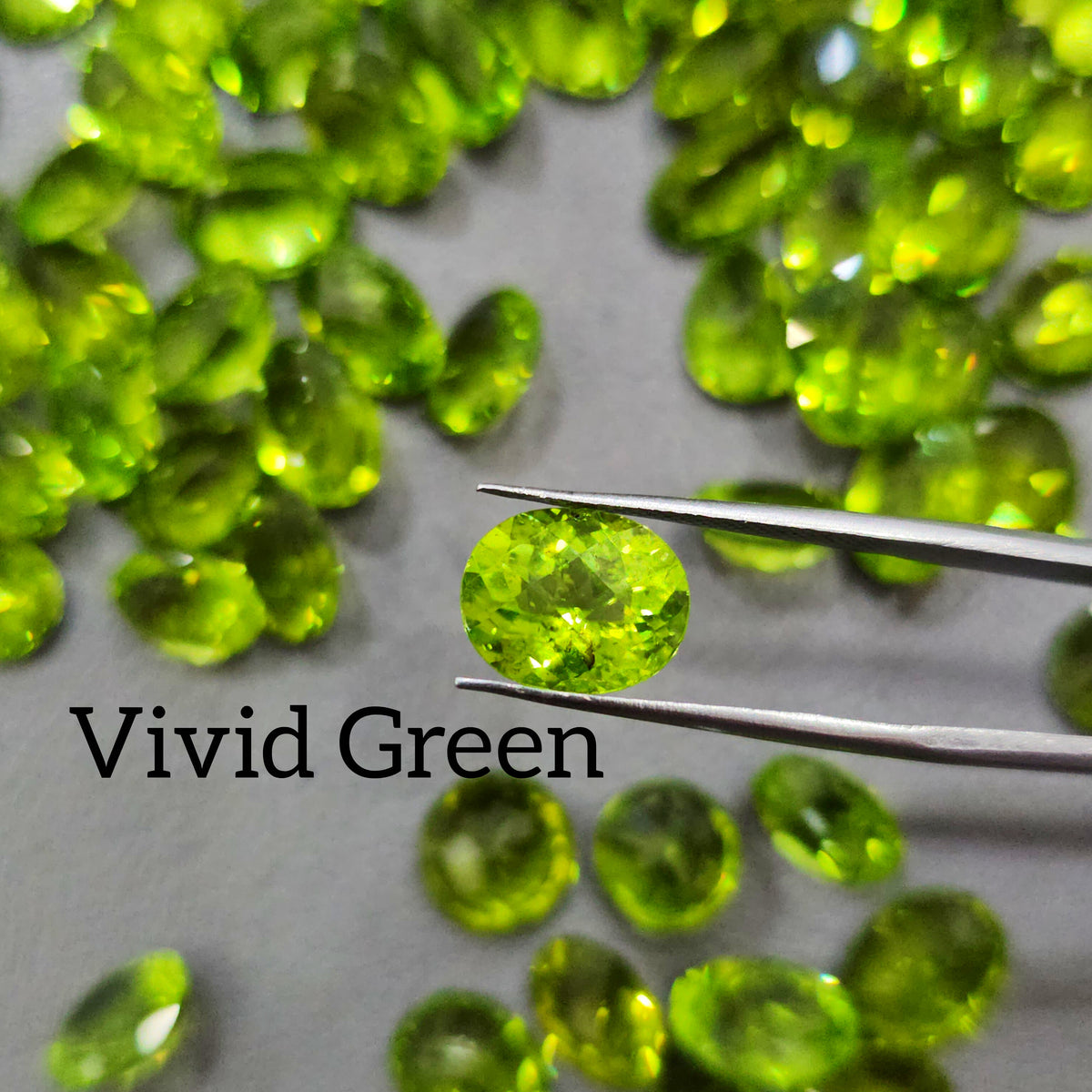 5 Pcs of Natural Peridot Faceted | 9-11mm | Mix Shape |Vivid Green with Inclusions