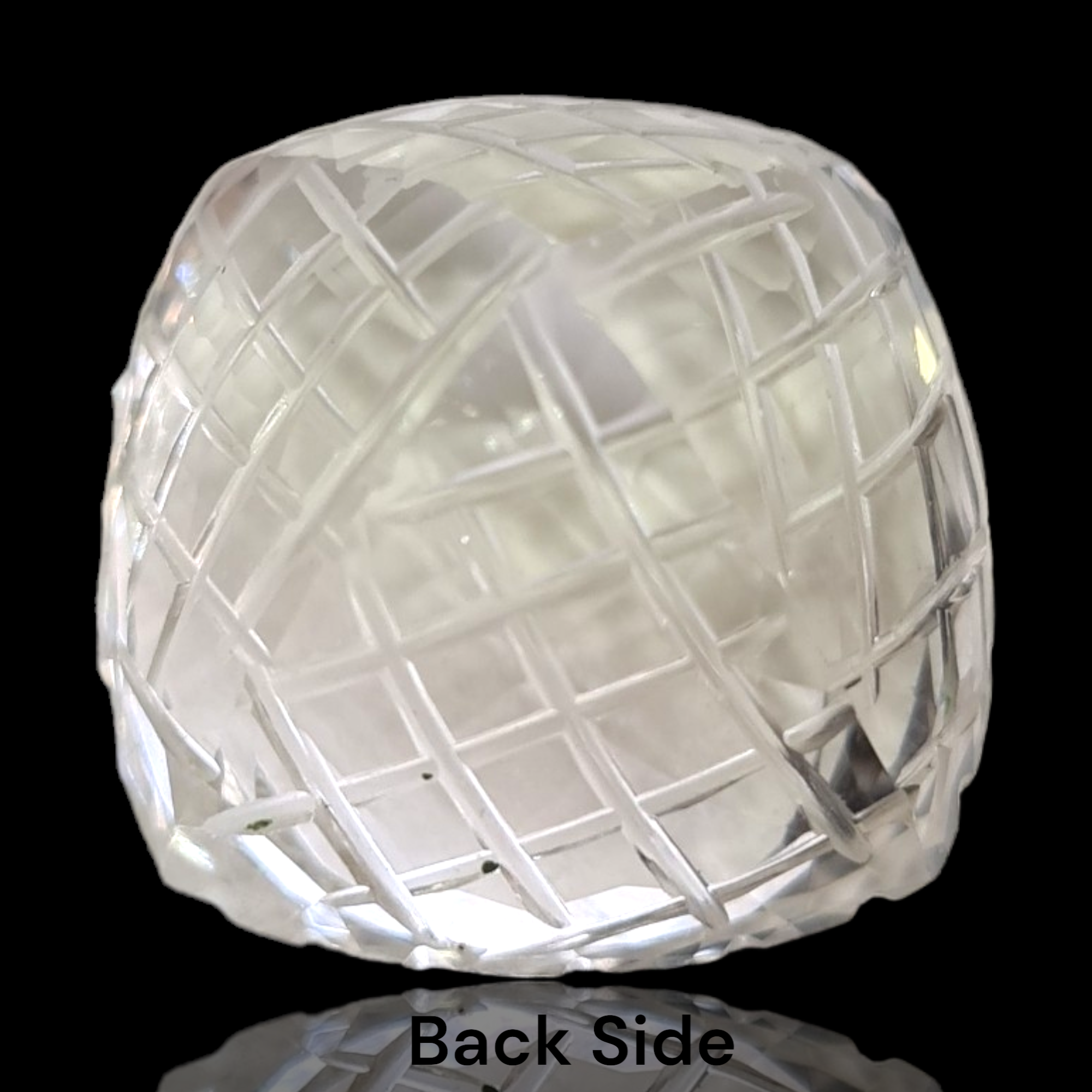 Natural 1 piece hand carved White topaz  : Cushion Shape | Size:23mm - The LabradoriteKing