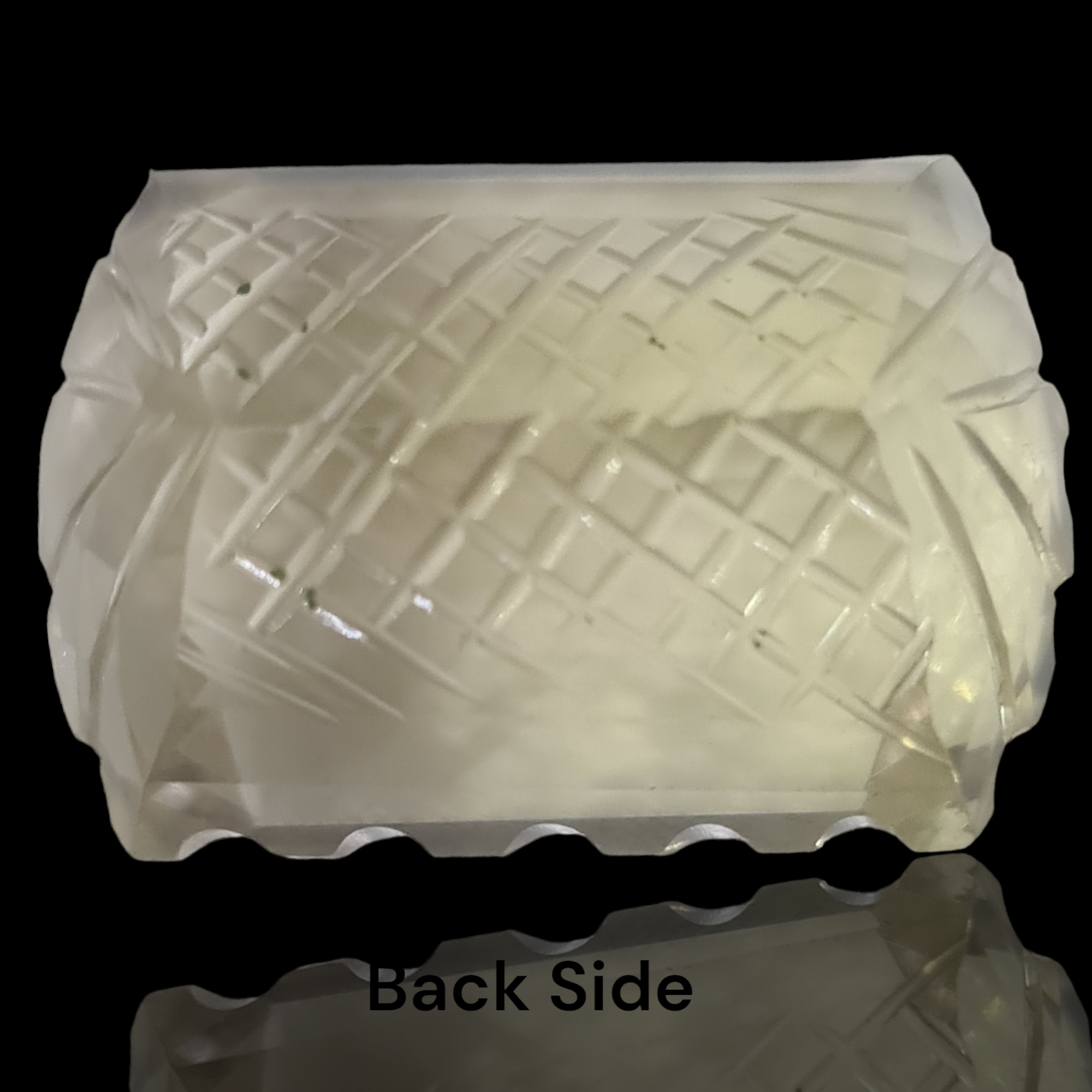 Natural 1 piece hand carved Yellow Quartz  : Rectangle Shape | Size:31x23mm - The LabradoriteKing