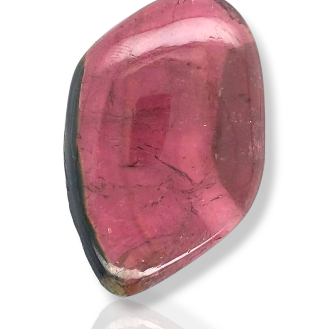 1 Pics Of Natural Watermelon Tourmaline Slice | Size:46x30mm | With Certificate - The LabradoriteKing