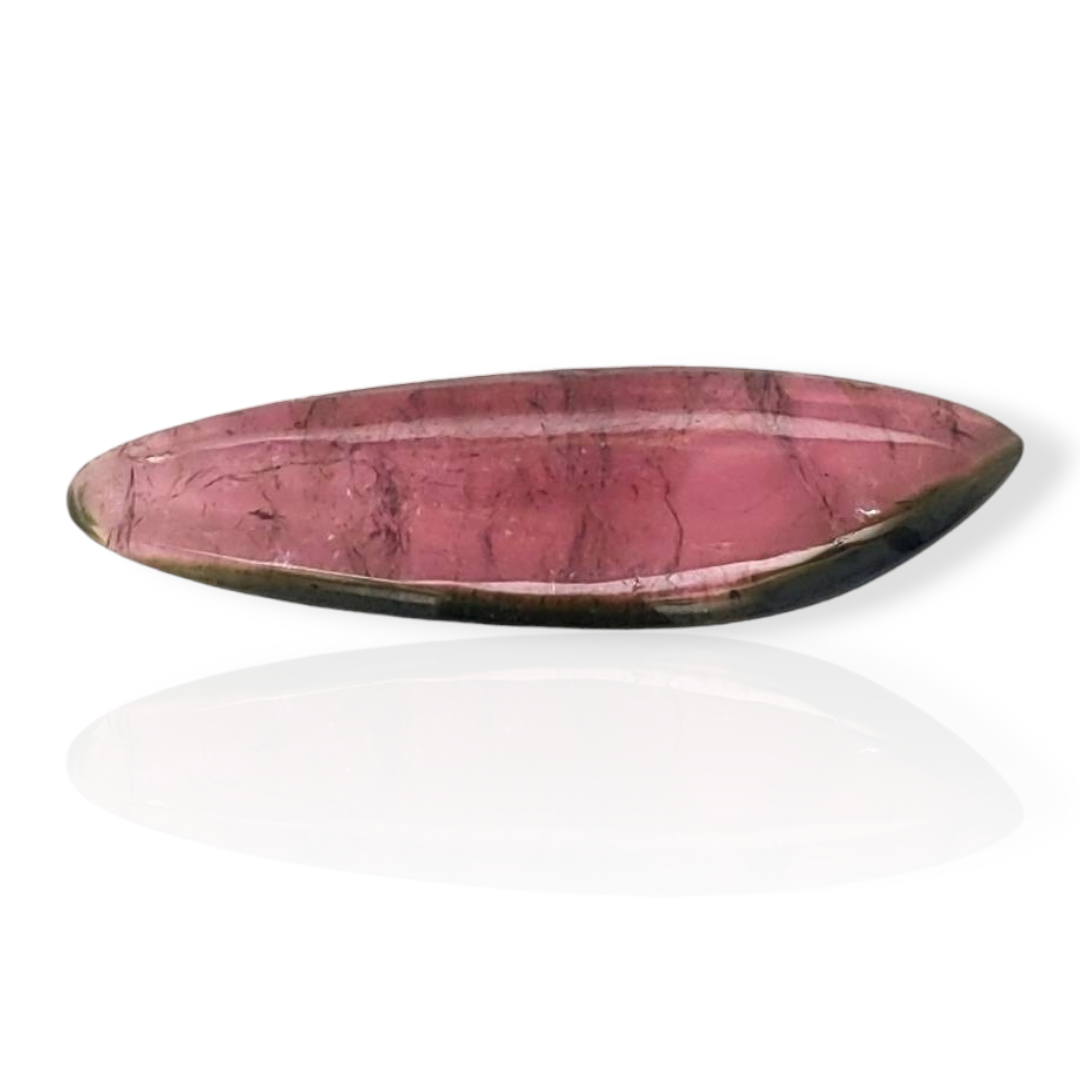 1 Pics Of Natural Watermelon Tourmaline Slice | Size:43X12mm | With Certificate - The LabradoriteKing
