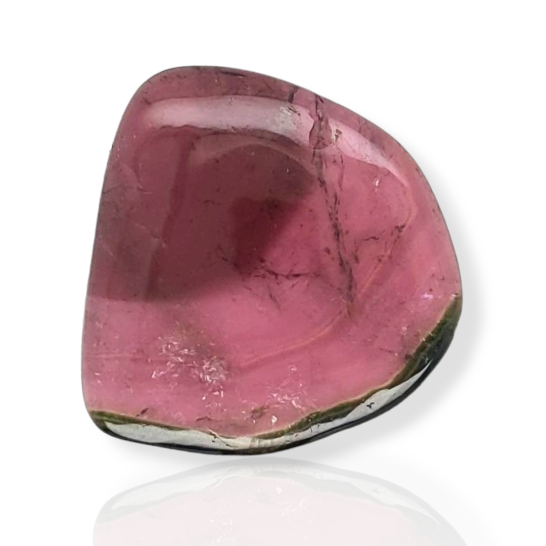 1 Pics Of Natural Watermelon Tourmaline Slice | Size:16X15mm | With Certificate - The LabradoriteKing