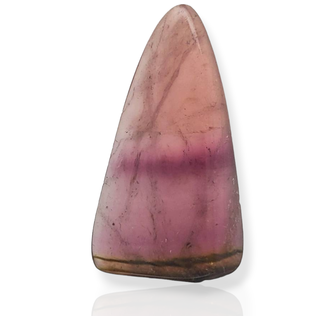 1 Pics Of Natural Watermelon Tourmaline Slice | Size:48x27mm | With Certificate - The LabradoriteKing