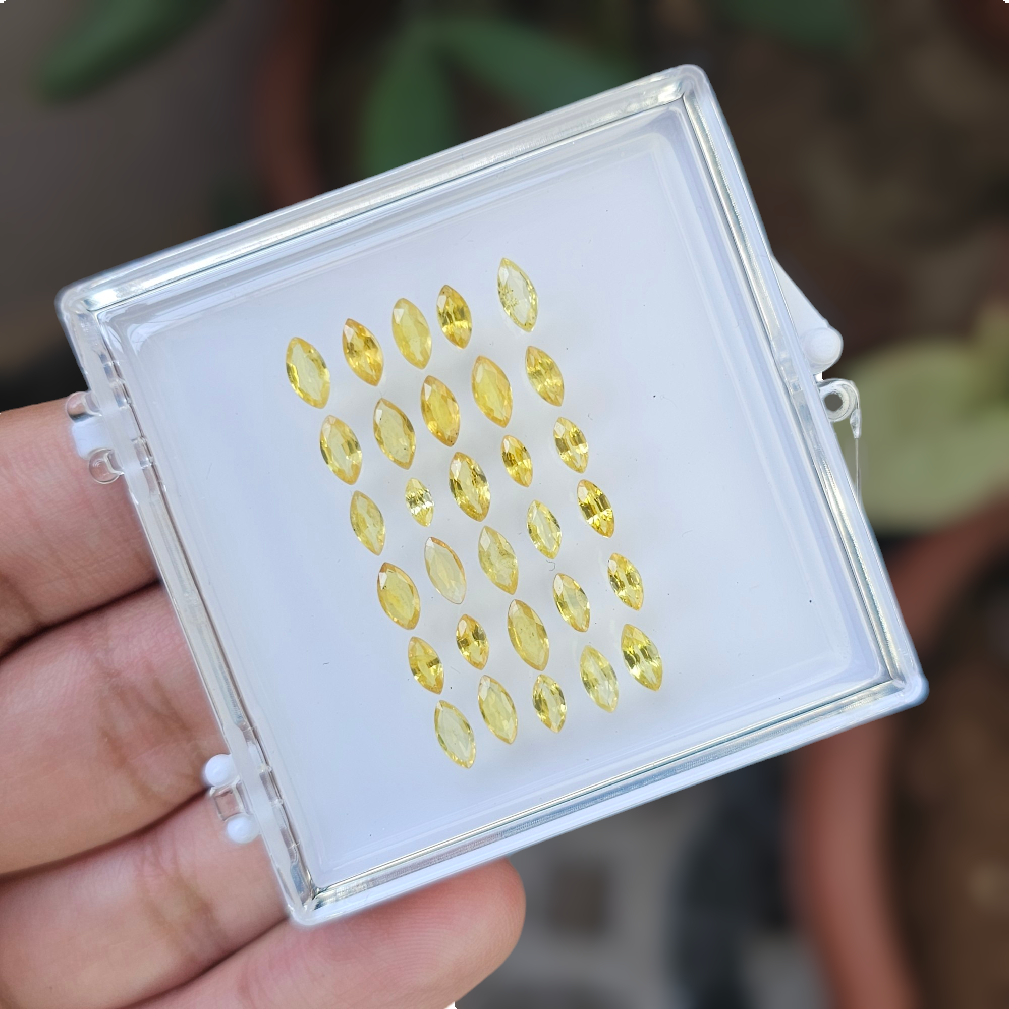 30 Pcs Of Natural Yellow Sapphires Faceted | Marquise Shape  | Size:4-6mm - The LabradoriteKing
