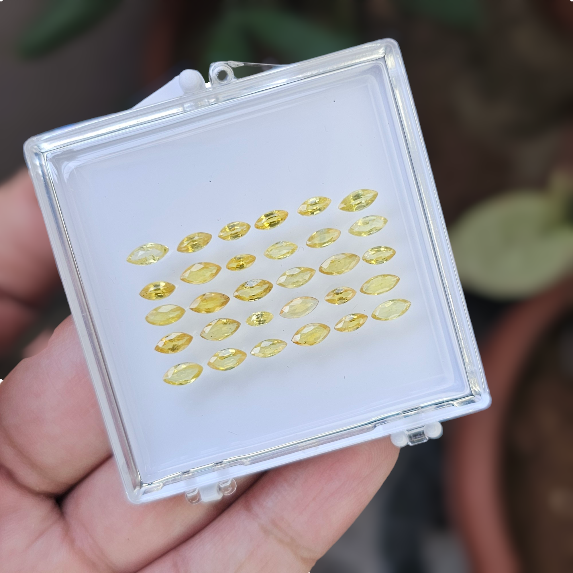 30 Pcs Of Natural Yellow Sapphires Faceted | Marquise Shape  | Size:4-6mm - The LabradoriteKing