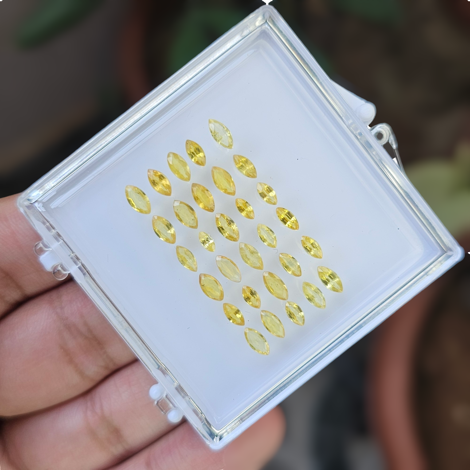 30 Pcs Of Natural Yellow Sapphires Faceted | Marquise Shape  | Size:4-6mm - The LabradoriteKing