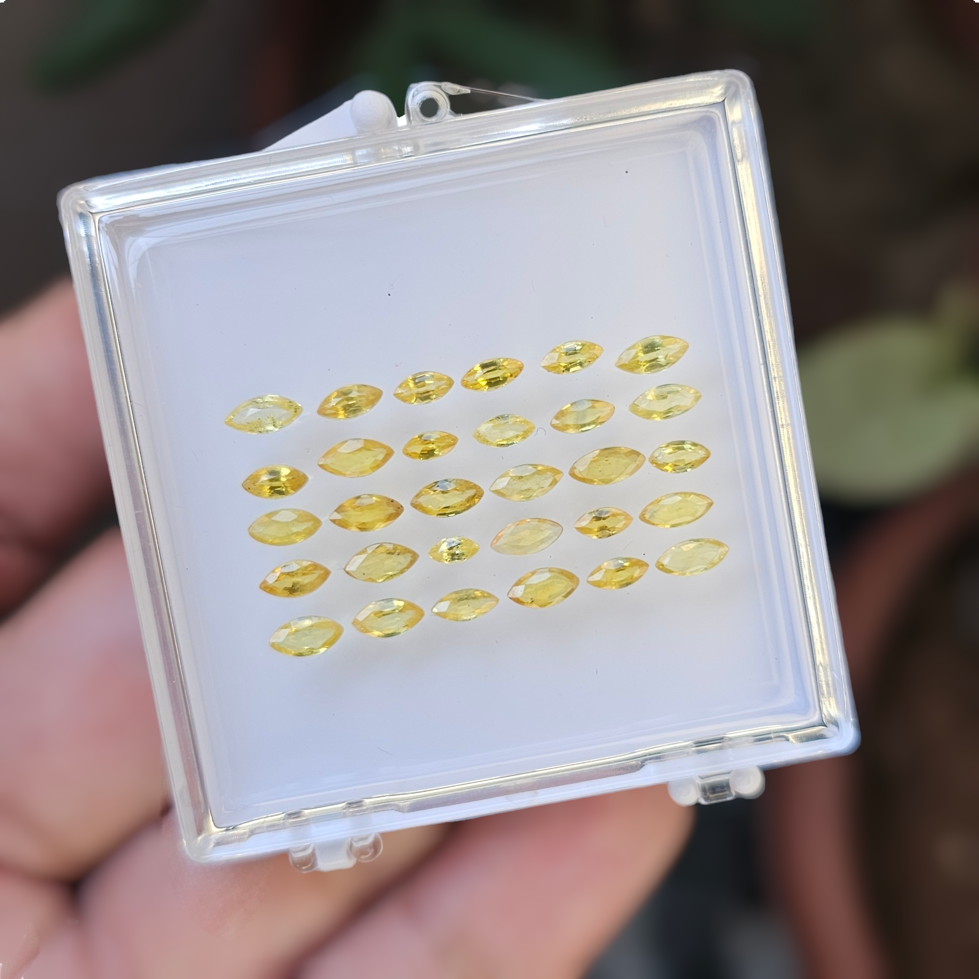 30 Pcs Of Natural Yellow Sapphires Faceted | Marquise Shape  | Size:4-6mm - The LabradoriteKing
