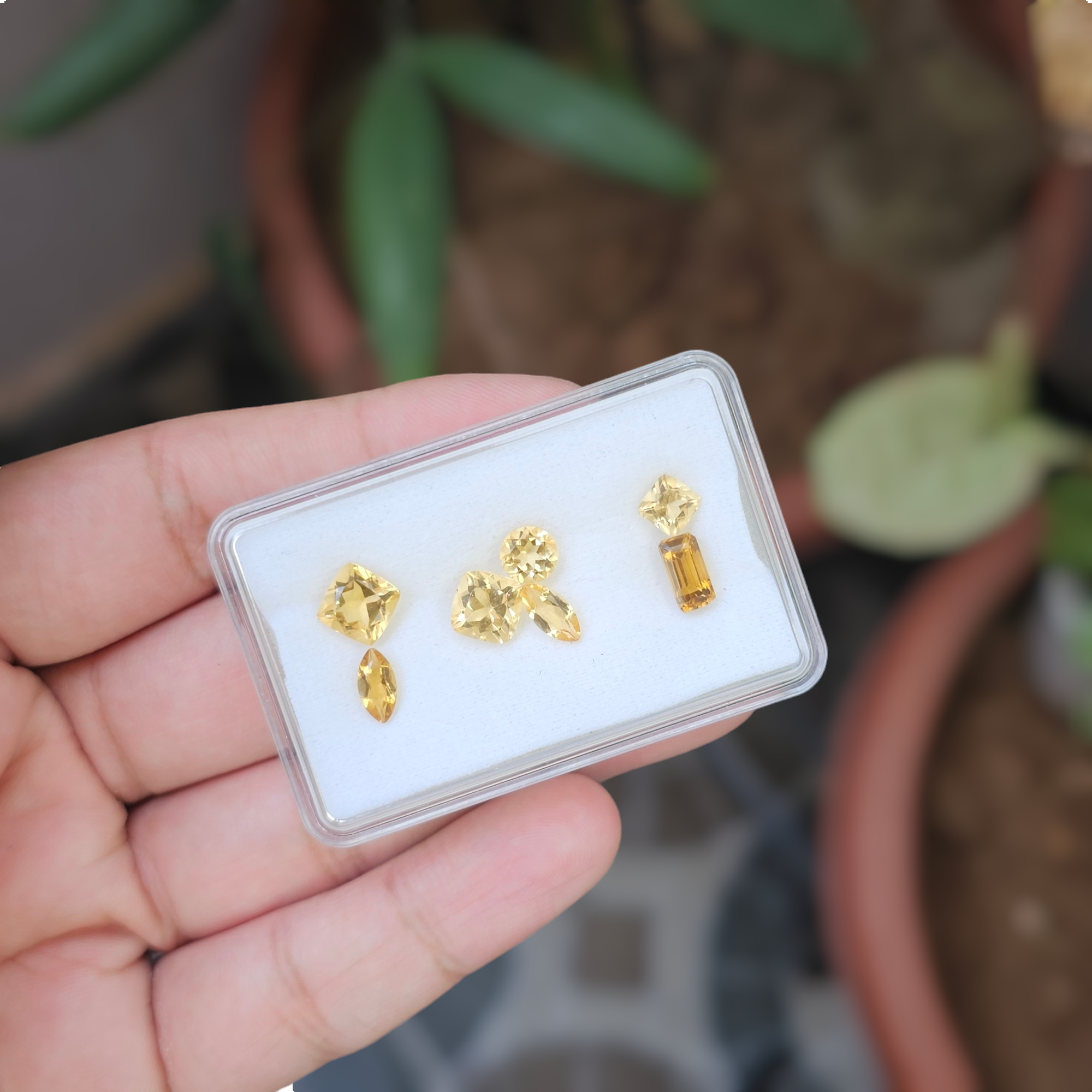 7 Pcs Of Natural Citrine Faceted | Shape:Mix  | Size:5-8mm - The LabradoriteKing