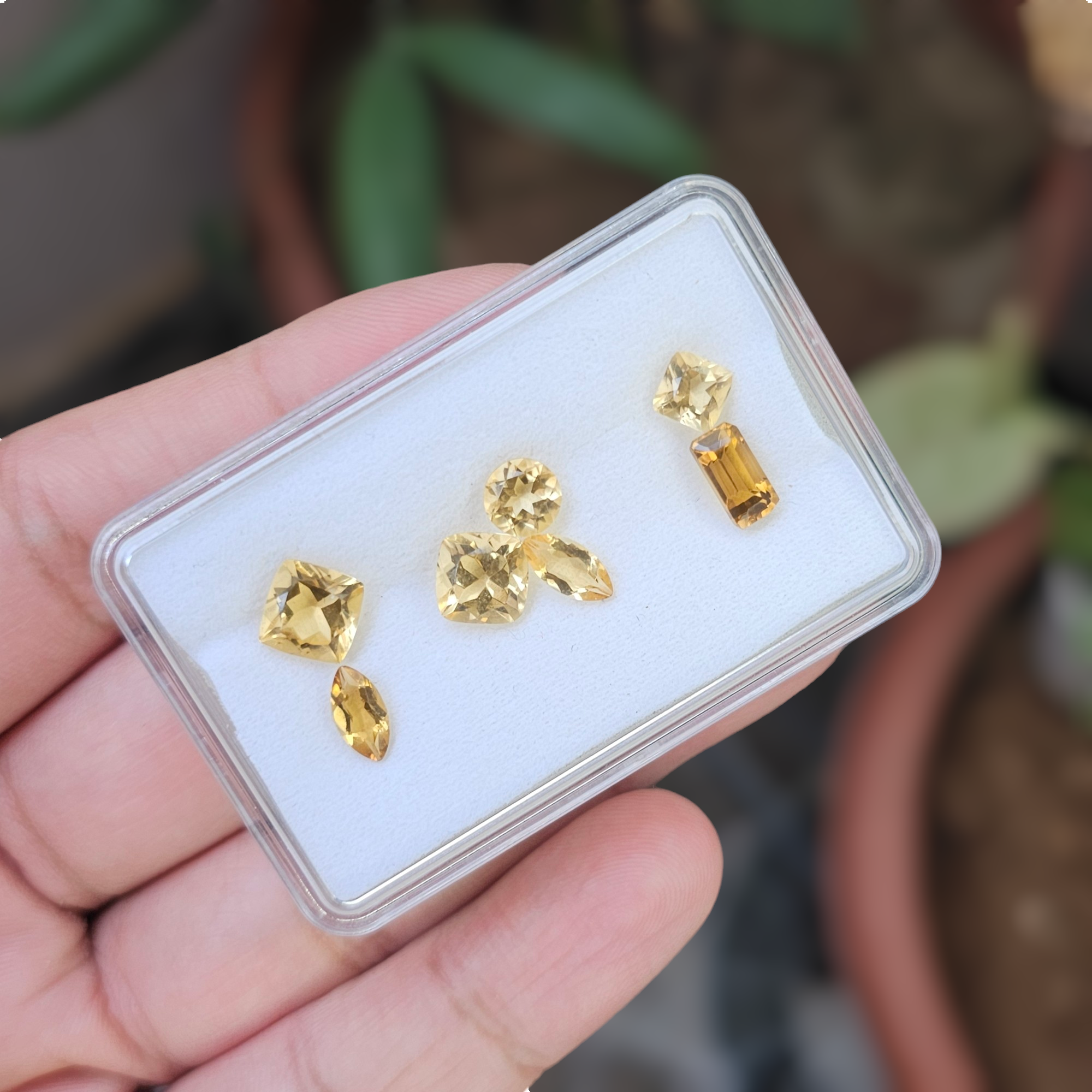 7 Pcs Of Natural Citrine Faceted | Shape:Mix  | Size:5-8mm - The LabradoriteKing