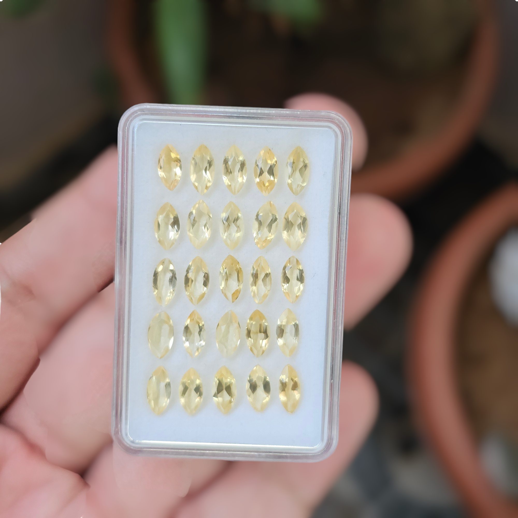 25 Pcs Of Natural Citrine Faceted | Shape: Marquise | Size:8x4mm - The LabradoriteKing