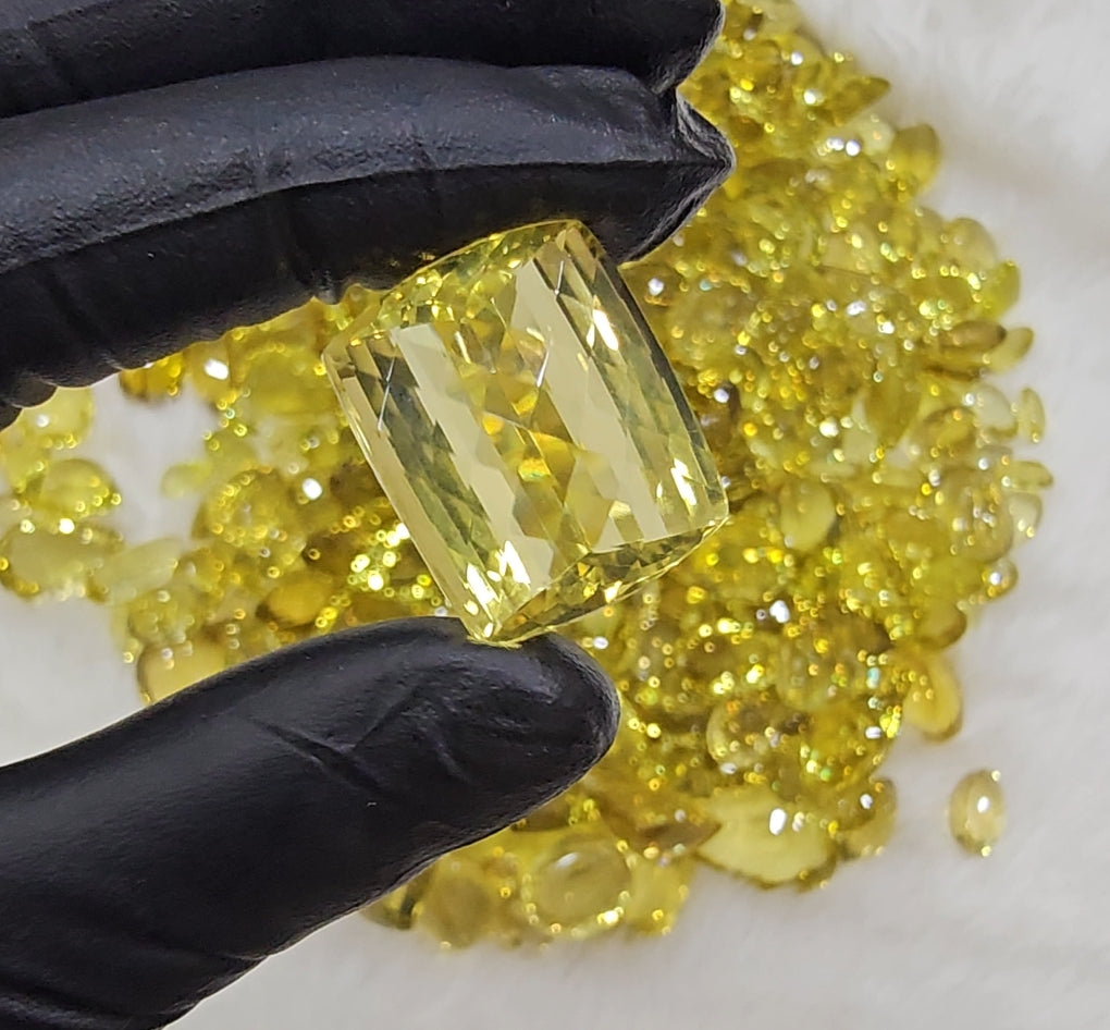 5 Pcs Yellow Quartz TOP Quality Fawless | 20-30mm - The LabradoriteKing