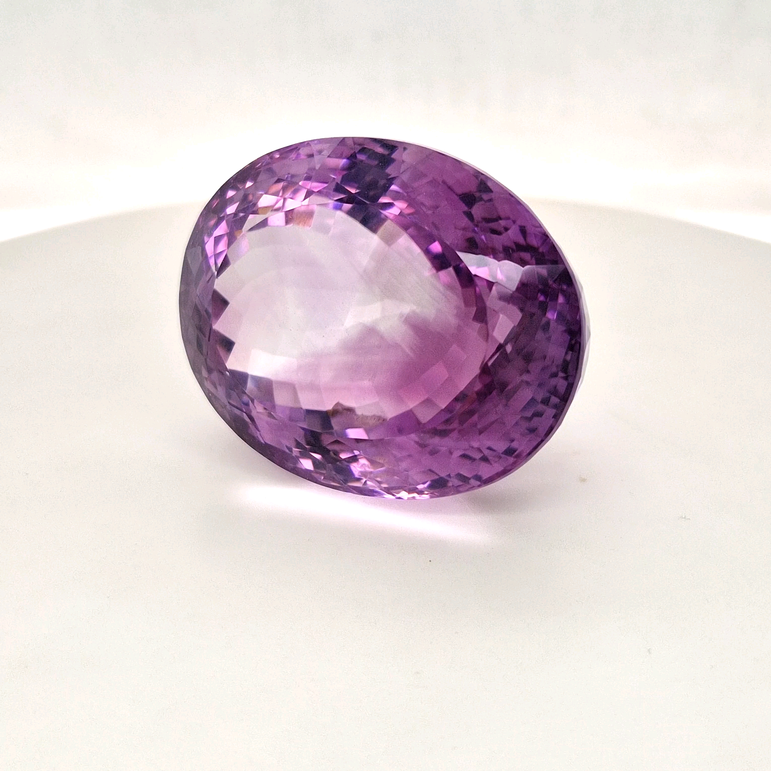 Natural Deep Color Amethyst Faceted | Oval | Size: 41x32MM - The LabradoriteKing