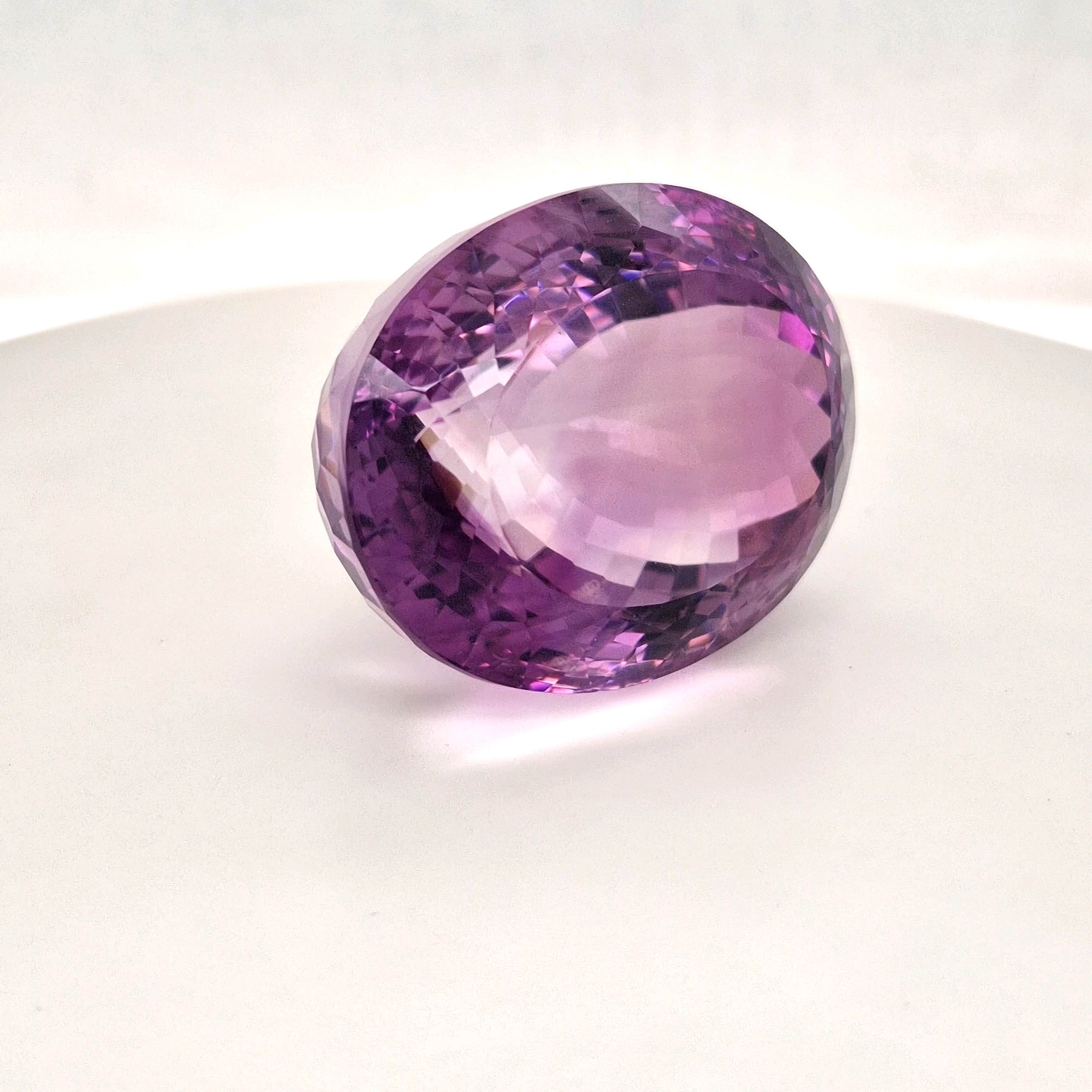 Natural Deep Color Amethyst Faceted | Oval | Size: 41x32MM - The LabradoriteKing