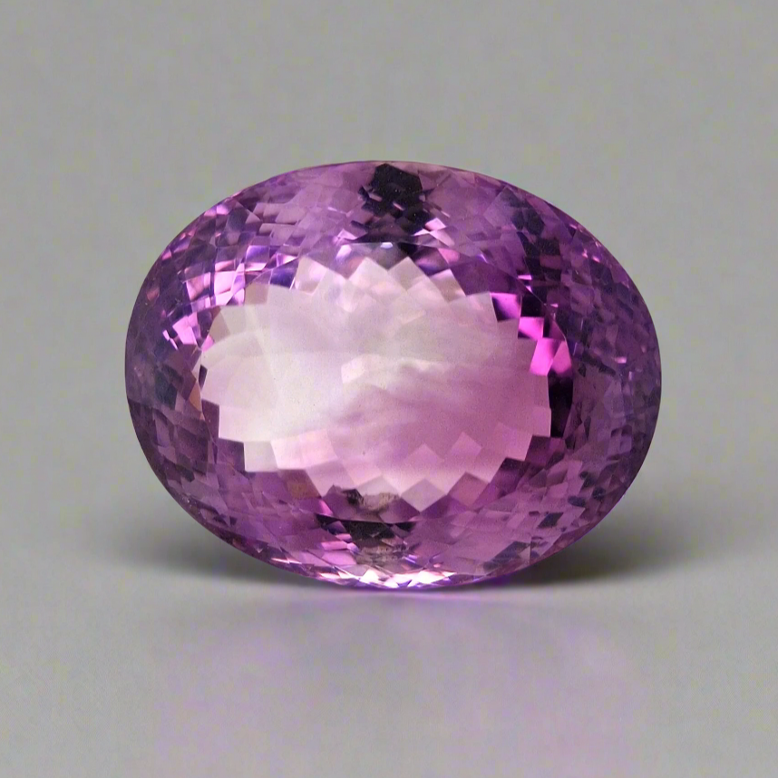 Natural Deep Color Amethyst Faceted | Oval | Size: 41x32MM - The LabradoriteKing
