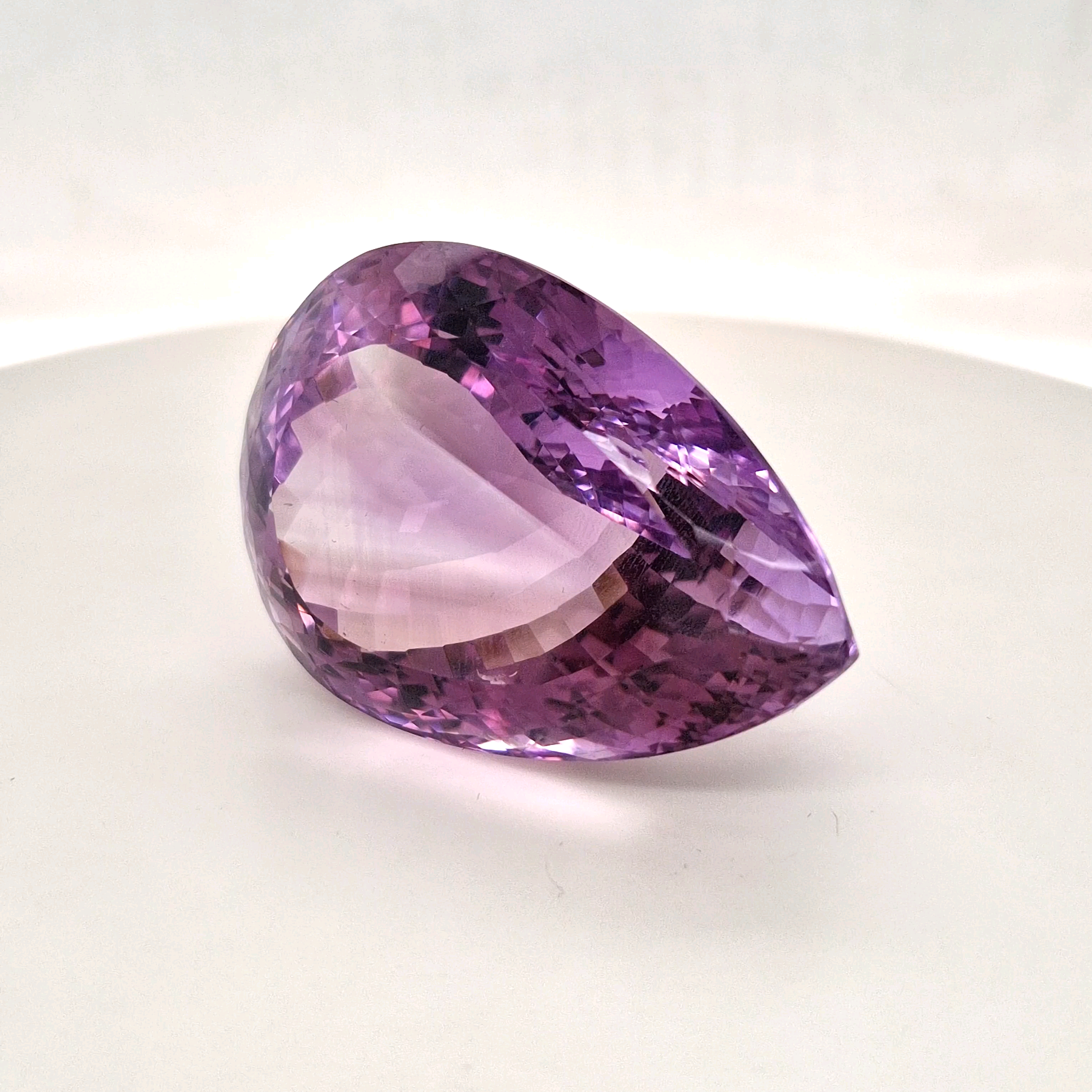 Natural Deep Color Amethyst Faceted | Pear | Size: 43x31MM - The LabradoriteKing