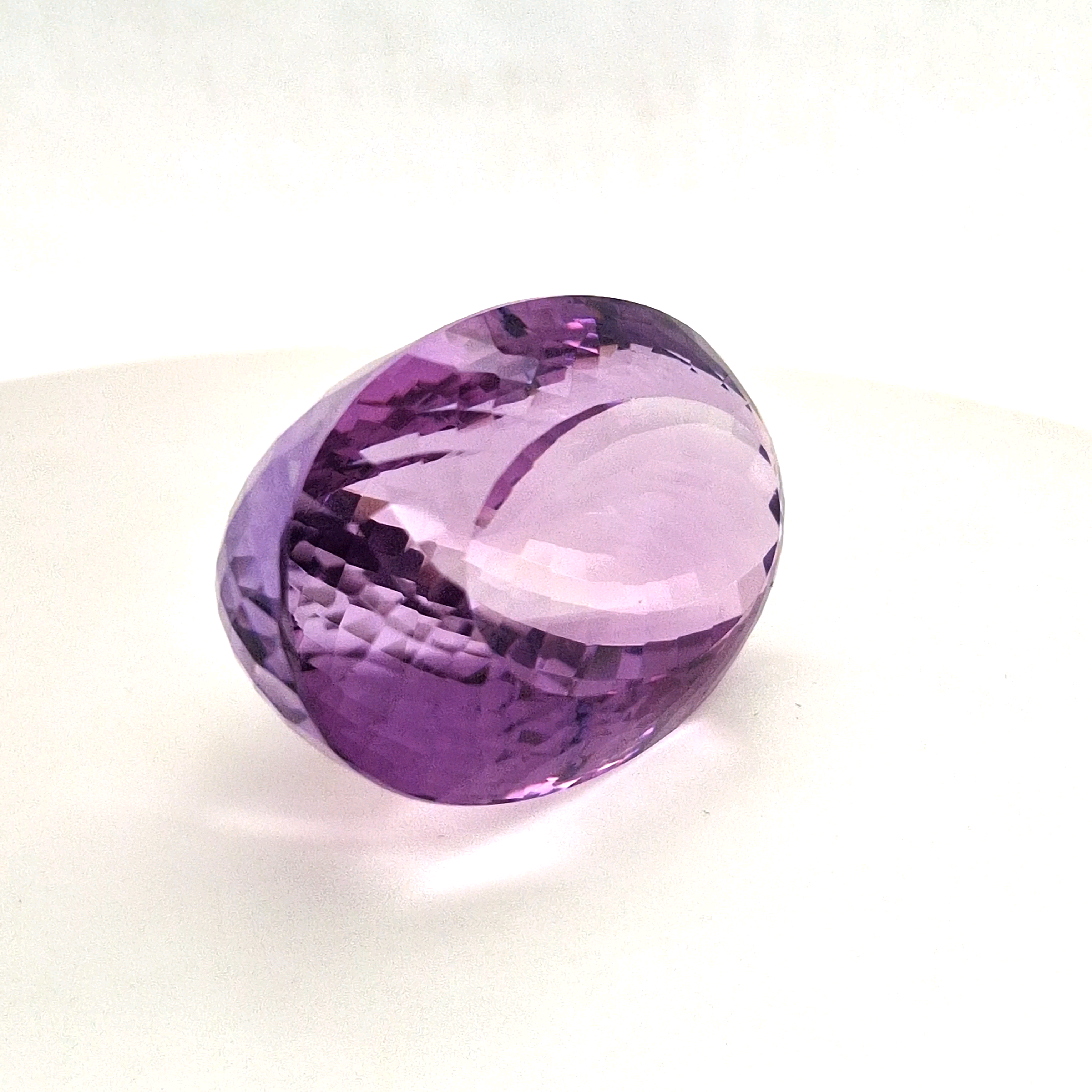 Natural Deep Color Amethyst Faceted | Oval | Size: 43x28MM - The LabradoriteKing