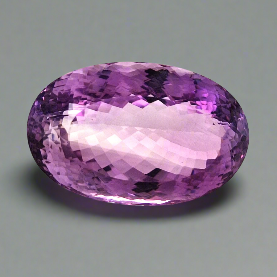 Natural Deep Color Amethyst Faceted | Oval | Size: 43x28MM - The LabradoriteKing