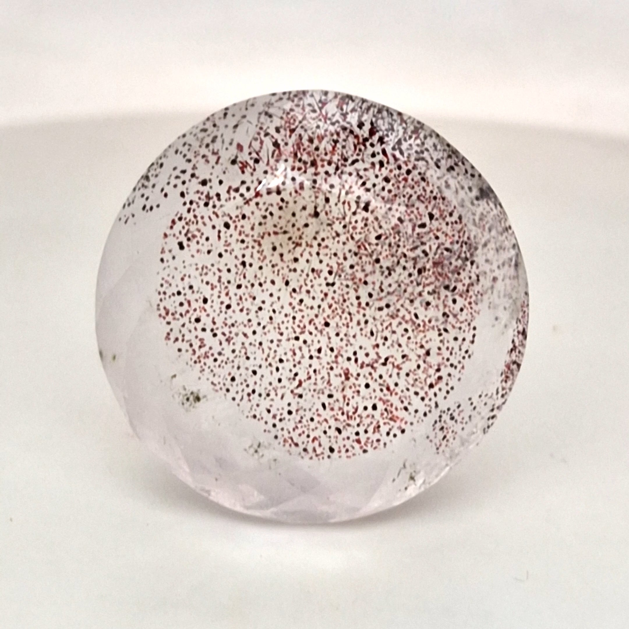 Natural Super Seven Quartz Faceted | Round| Size: 27mm