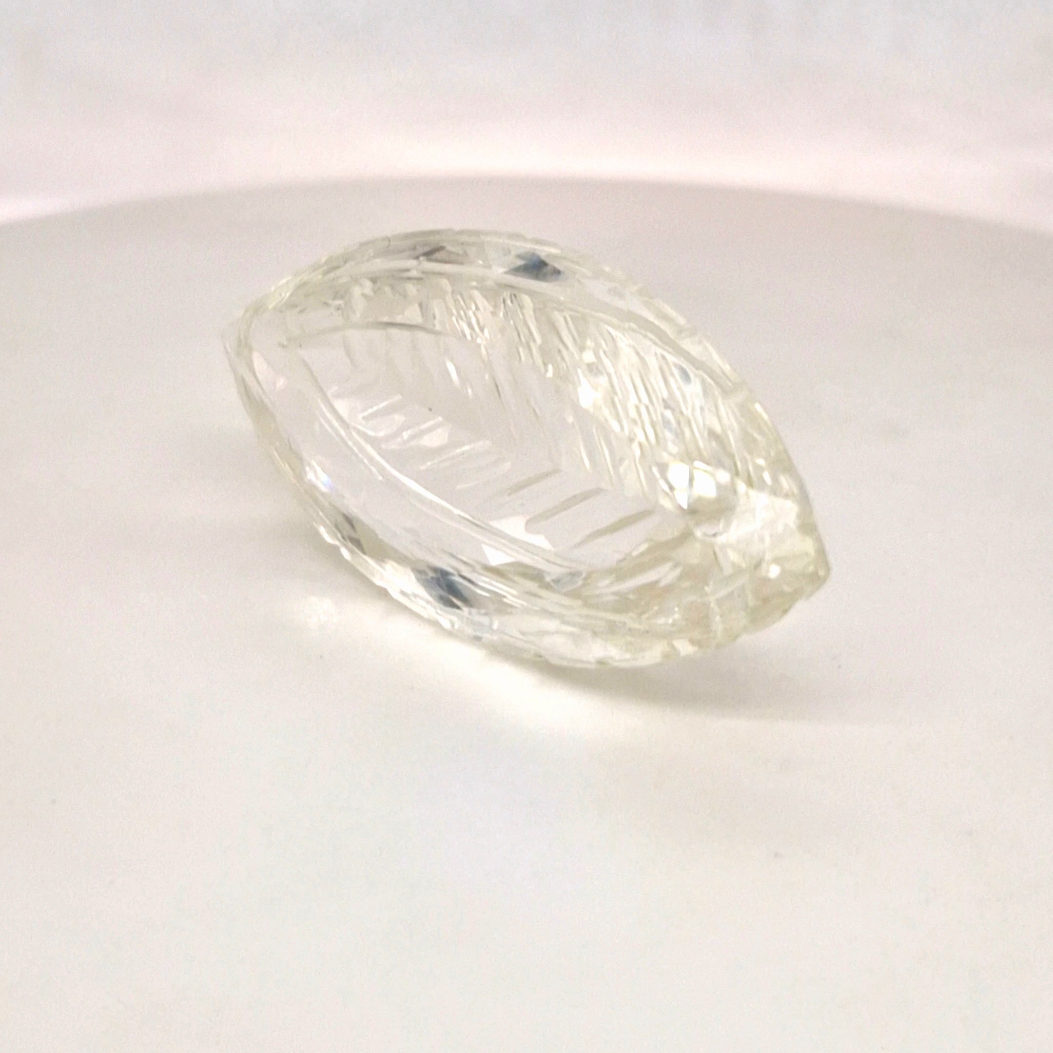 Natural Clear Quartz Carved | Marquise | 45x22mm