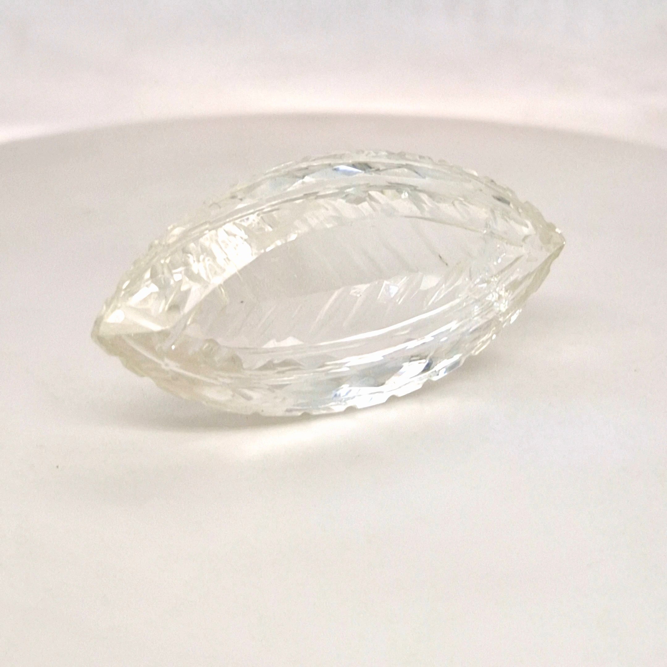 Natural Clear Quartz Carved | Marquise | 45x22mm