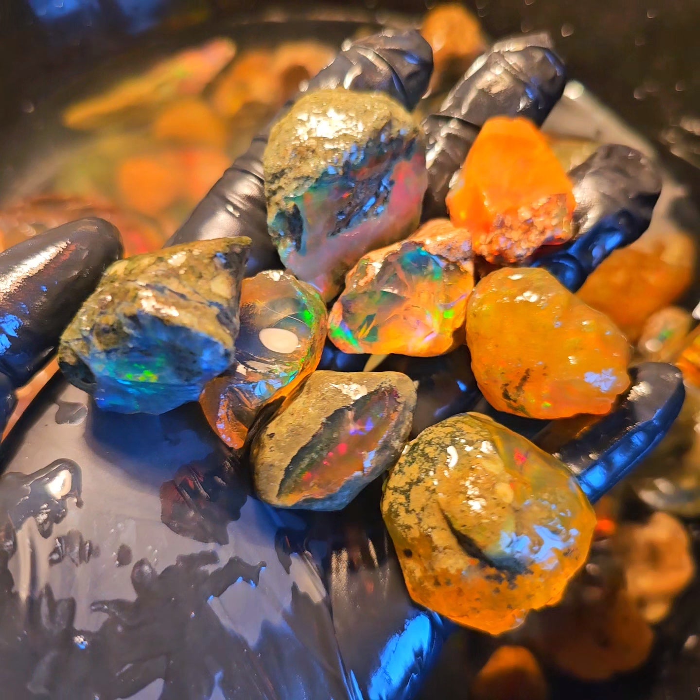 200 Grams of Natural Ethiopian Water Opal | Specimen Grade | Big Chunks | 8-10 Pcs - The LabradoriteKing