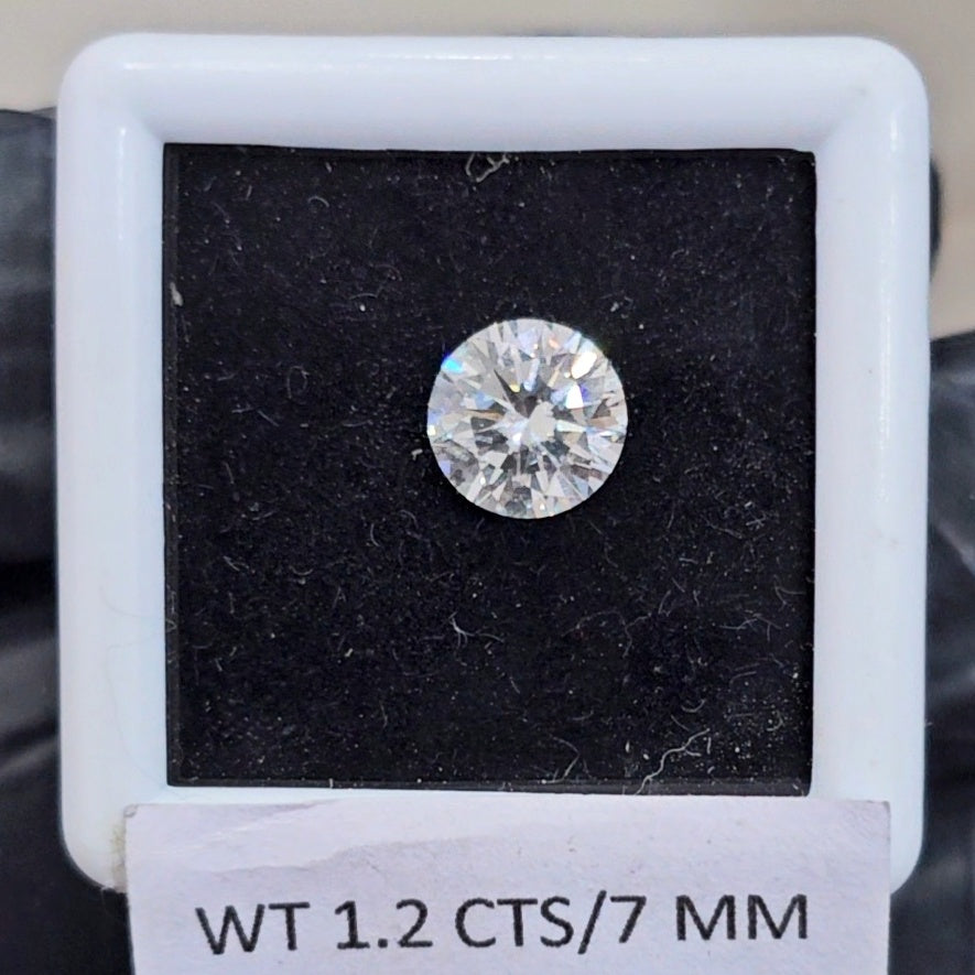 Lab Grown Diamond Solitaire | Excellent Cut | VS | F Color  | CVD | 7mm - The LabradoriteKing