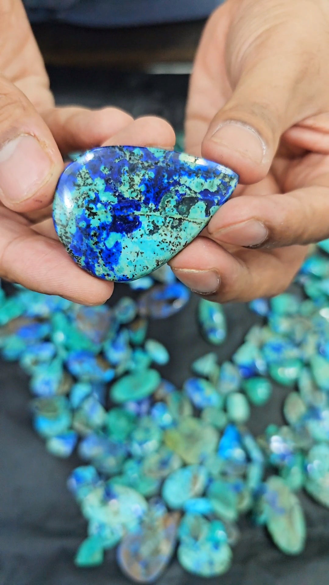 100 Grams Bluebird Azurite Malachite | 15-30mm sizes | 10-15Pcs - The LabradoriteKing
