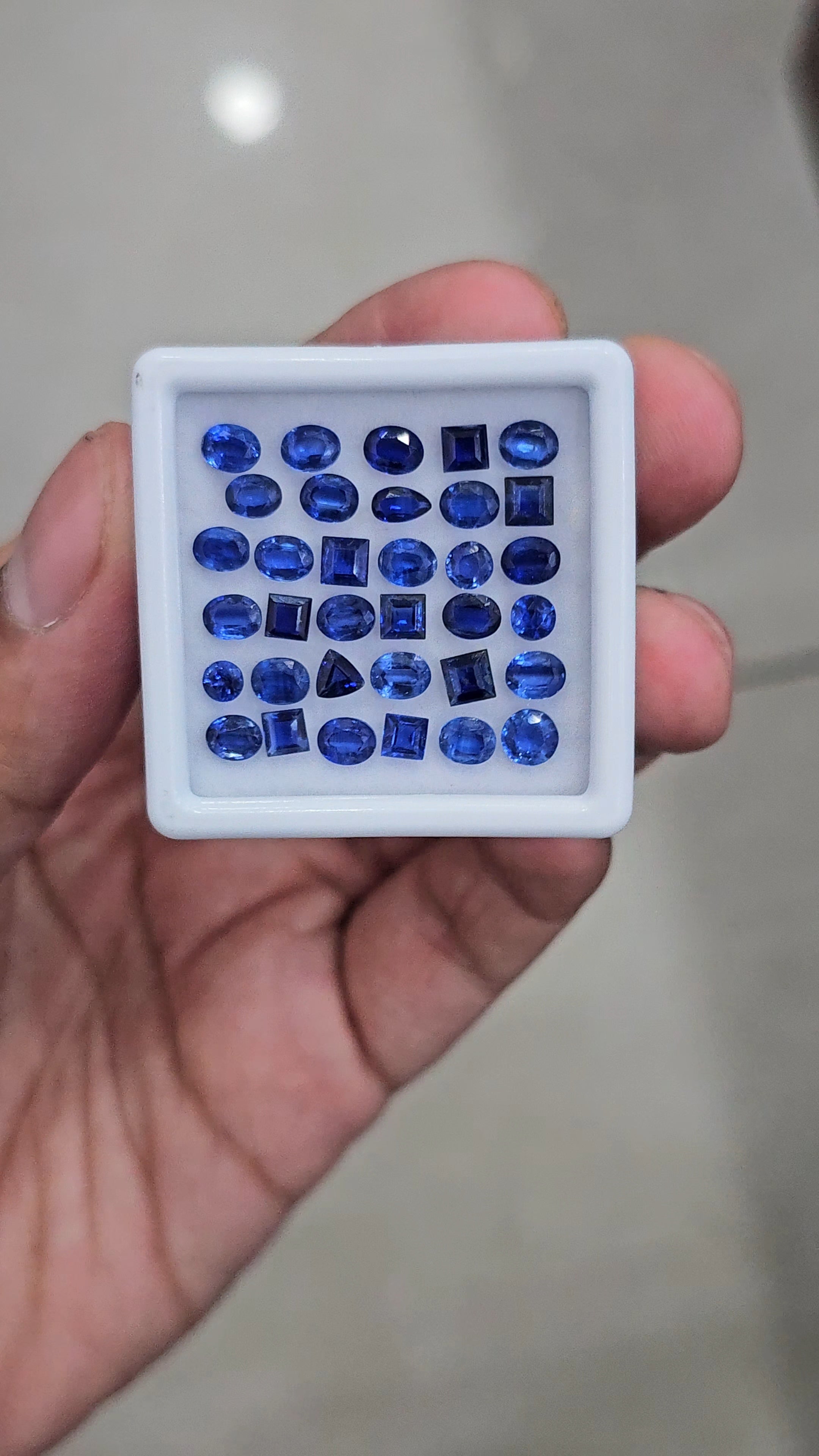 35 Pcs Of Natural Bluish Kyanite Faceted | Mix Shape | Size:4-5mm - The LabradoriteKing