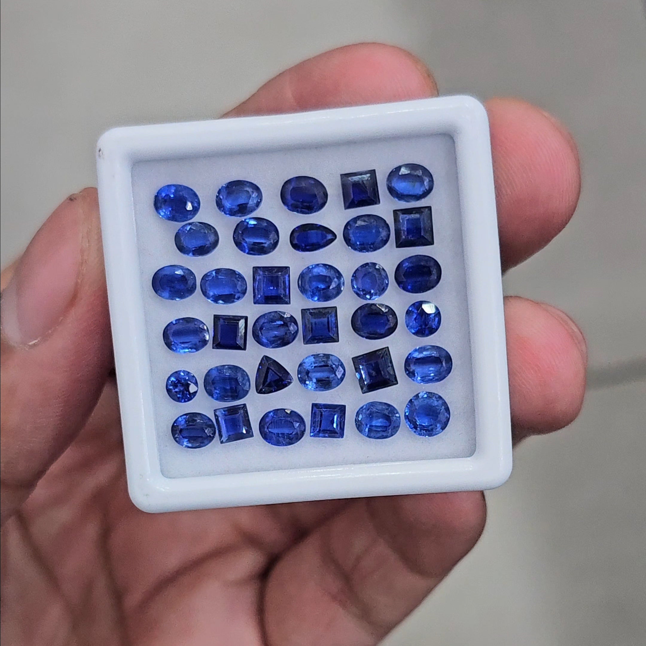 35 Pcs Of Natural Bluish Kyanite Faceted | Mix Shape | Size:4-6mm - The LabradoriteKing