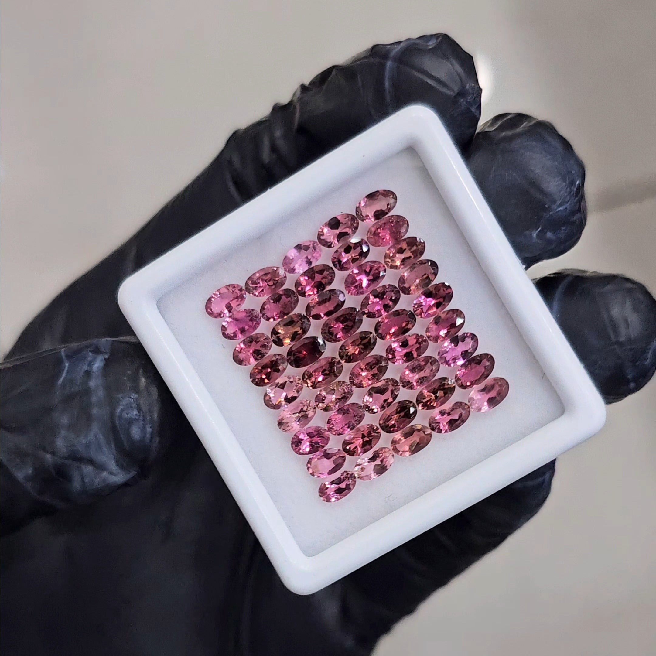 45 Pcs Natural Pink Tourmaline Faceted | Oval | Size:5x3mm - The LabradoriteKing