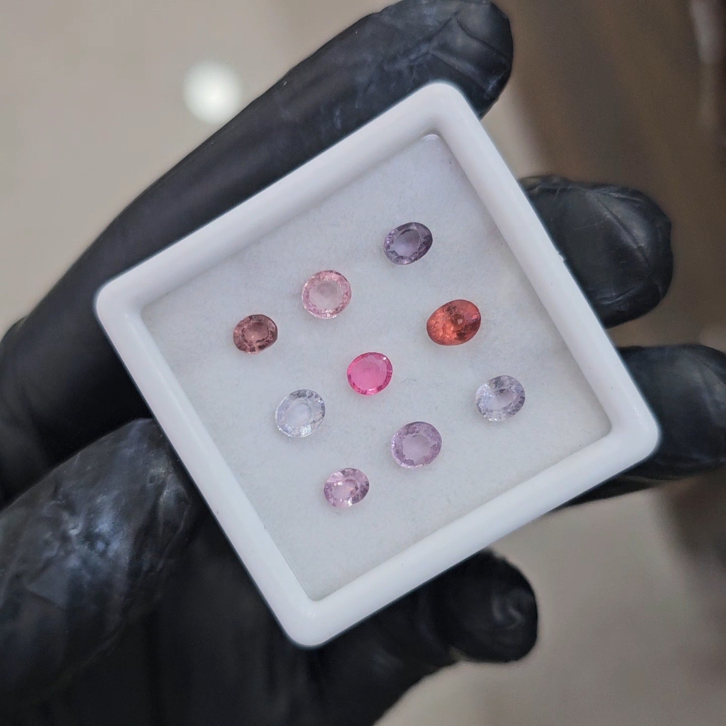 9 Pcs Natural Multi Spinel Faceted  | Shape: Oval And Round | 4-5mm - The LabradoriteKing