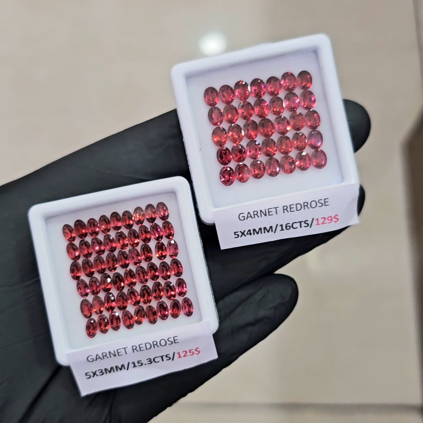 Natural Redrose Garnet | Oval | Size: 5mm - The LabradoriteKing