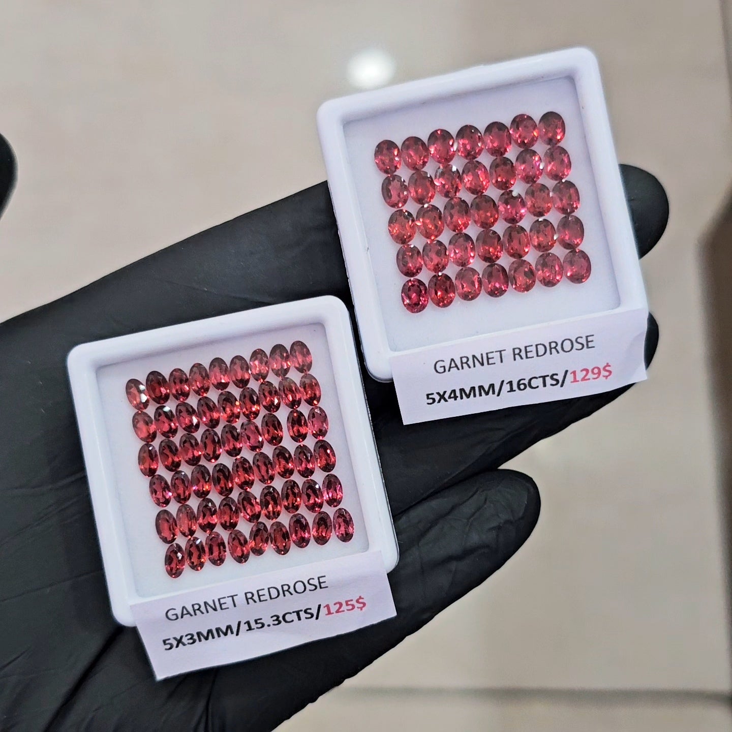 Natural Redrose Garnet | Oval | Size: 5mm - The LabradoriteKing