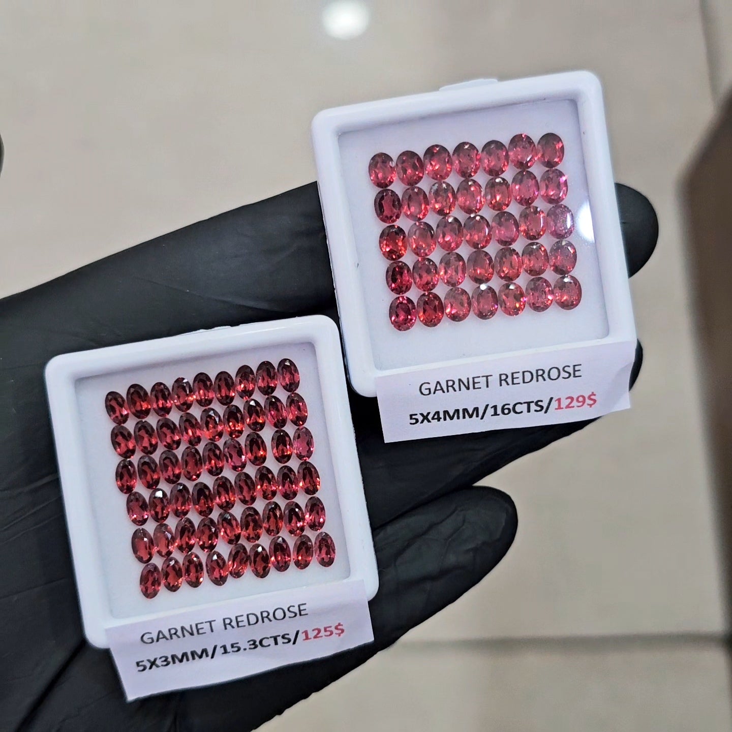 Natural Redrose Garnet | Oval | Size: 5mm - The LabradoriteKing