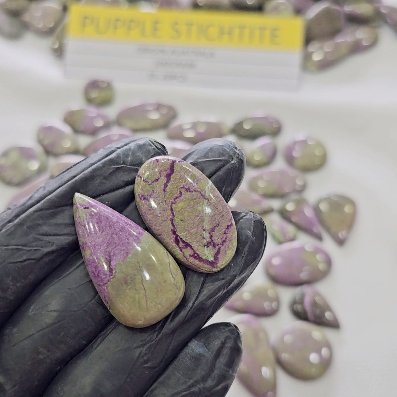 100Gram Natural Purple Stichtite | 15–45mm | 15–20 Pcs | Rare Collector’s Stones - The LabradoriteKing