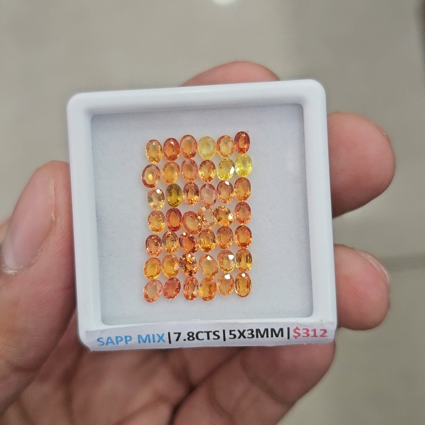 42pcs Natural Sapphire Heated Faceted | Oval | 5x3mm - The LabradoriteKing