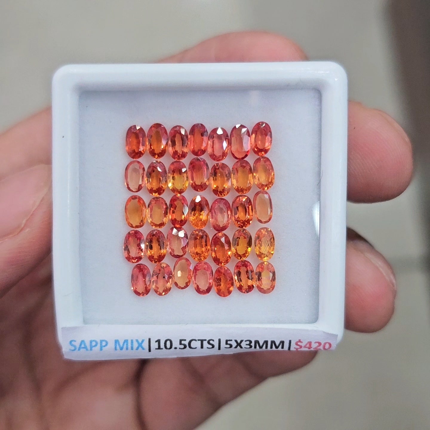 42pcs Natural Sapphire Heated Faceted | Oval | 5x3mm - The LabradoriteKing