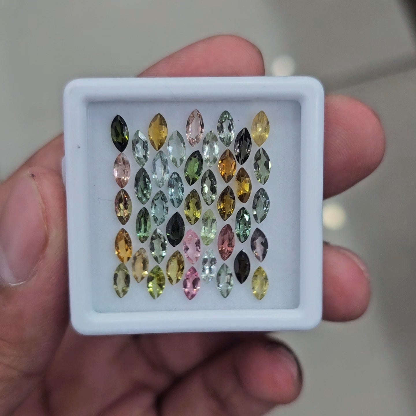 41Pcs of Natural Tourmaline Faceted | Marquise | Size: 6x3mm - The LabradoriteKing