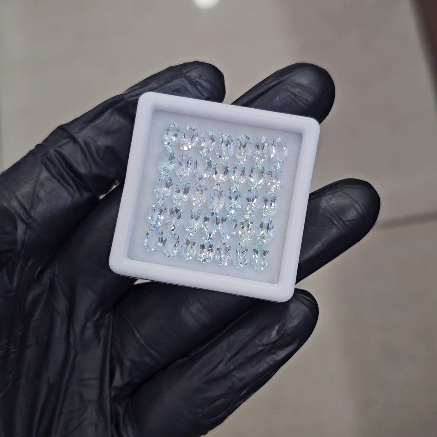 16Pcs of Natural Aquamarine Faceted | Round | Size: 6mm - The LabradoriteKing