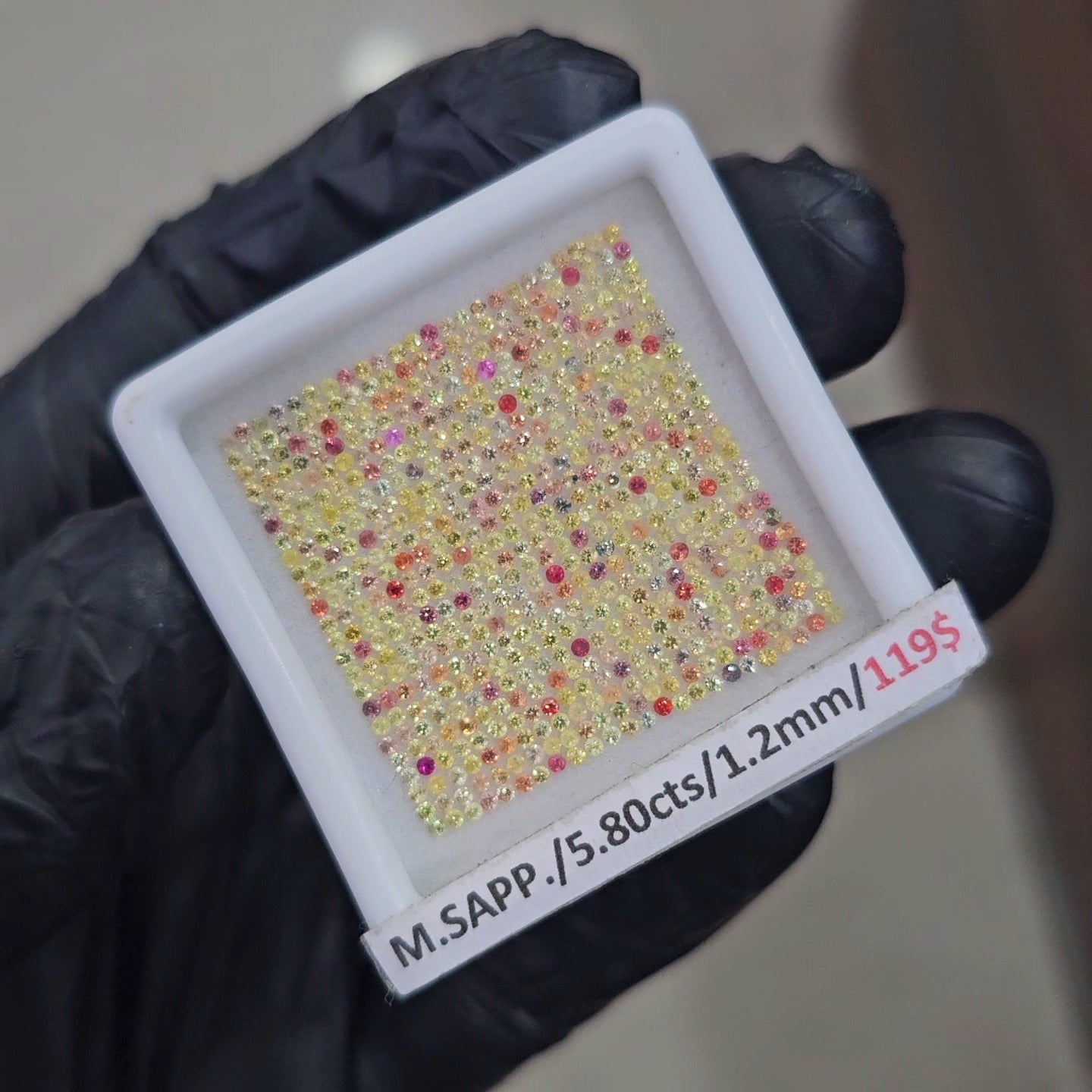 Natural Unhearted Multi Sapphire Ideal Cut | Round | 1.2mm - The LabradoriteKing