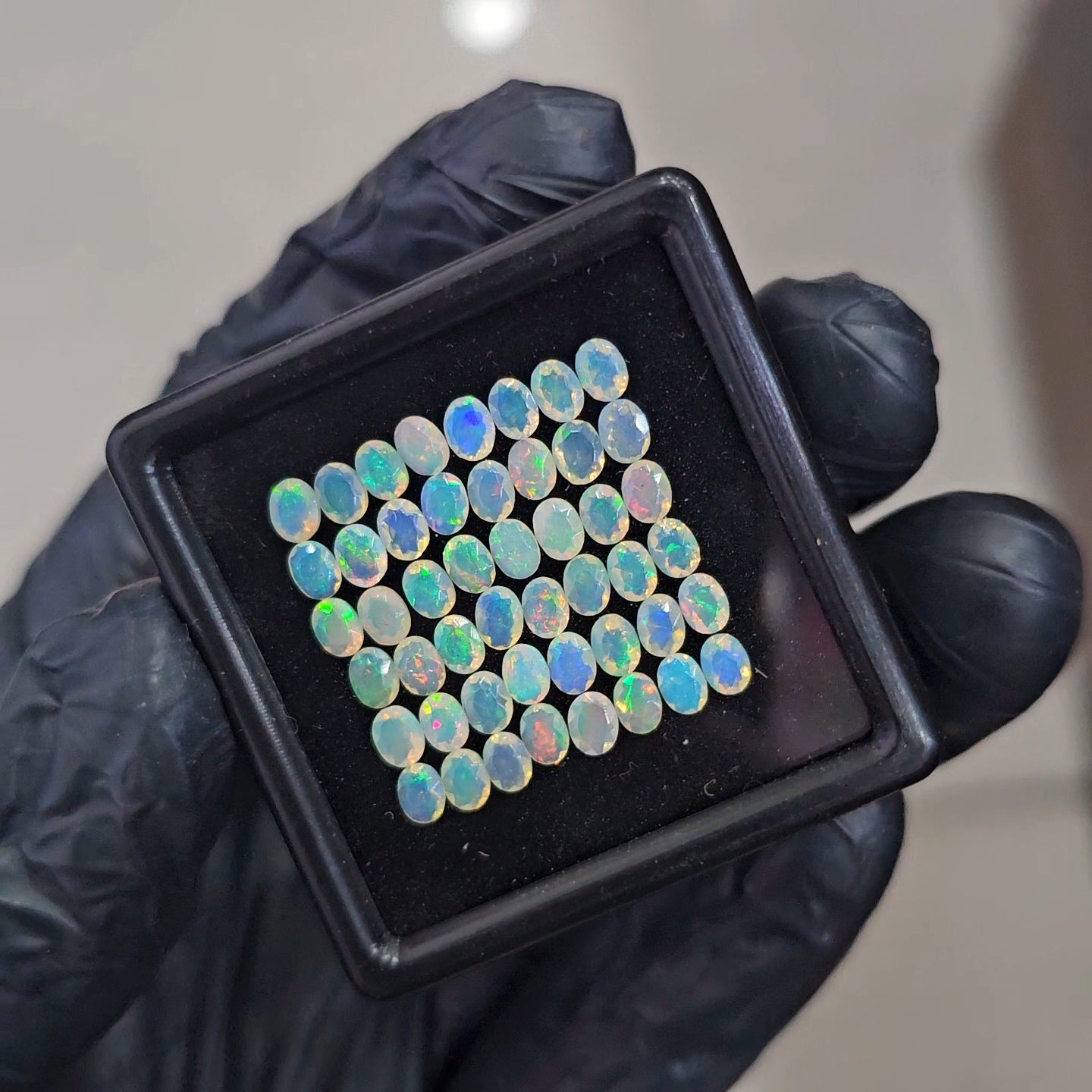 48Pcs of Natural Opal Faceted | Oval | Size: 4x3mm - The LabradoriteKing